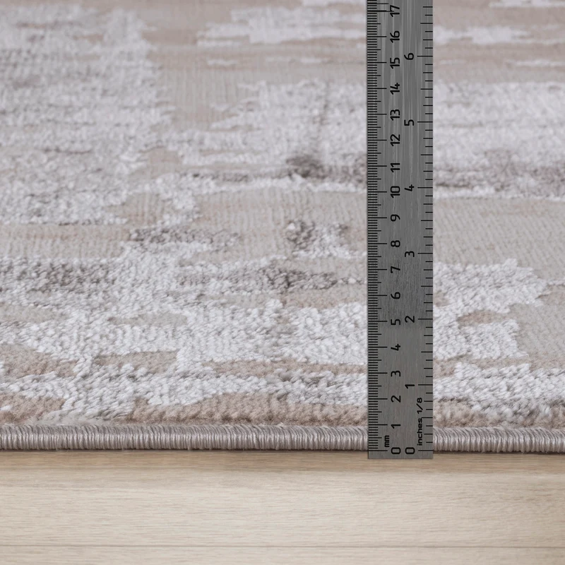 Tapis Abstrait Moderne Gris/Beige Noida