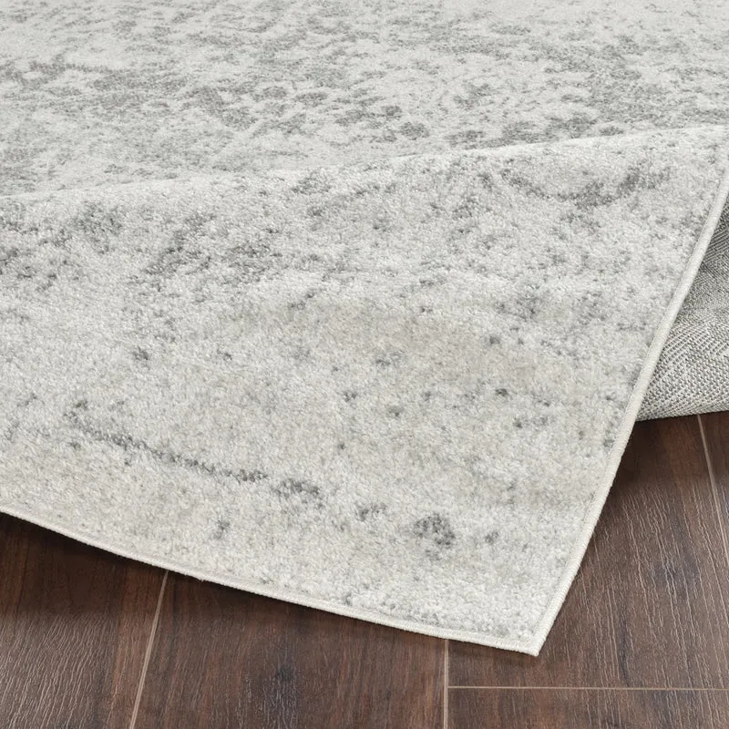 Tapis Oval Vintage Oriental Gris/Blanc Syracusa