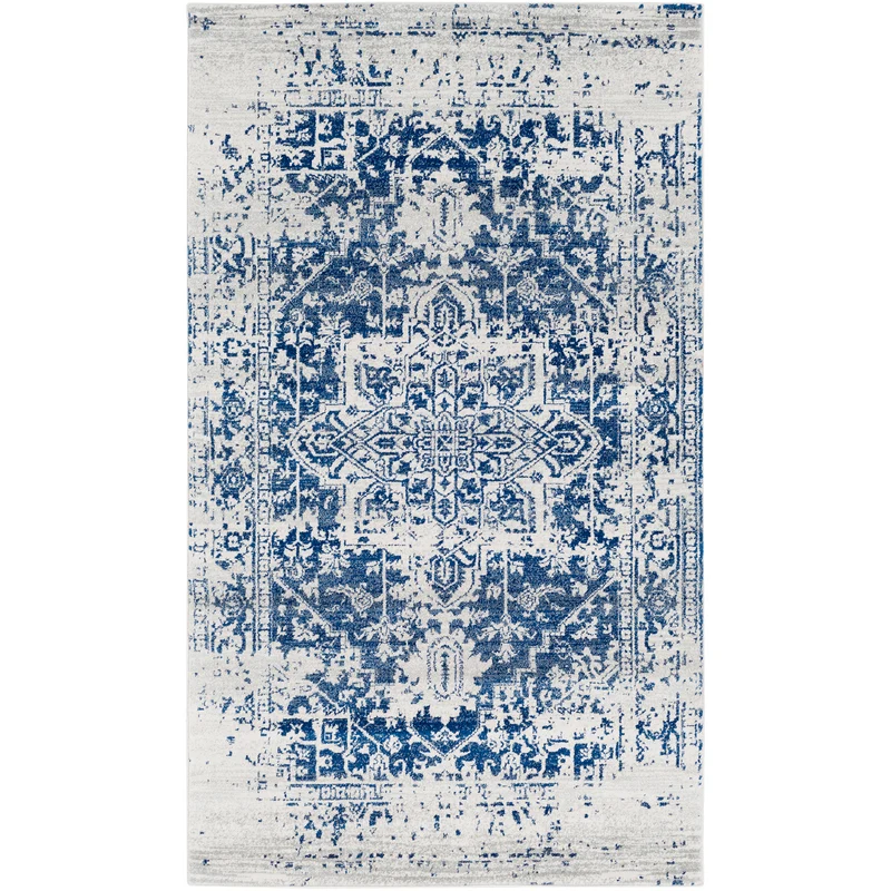 Tapis Vintage Oriental Bleu/Blanc Syracusa