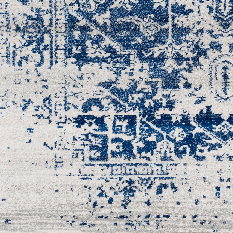 Tapis Vintage Oriental Bleu/Blanc Syracusa