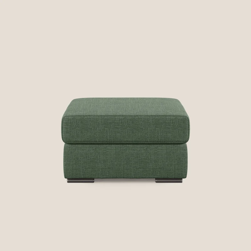 Sun pouf coffre en tissu imperméable doux entrelacé T06 vert