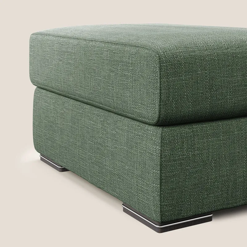 Sun pouf coffre en tissu imperméable doux entrelacé T06 vert
