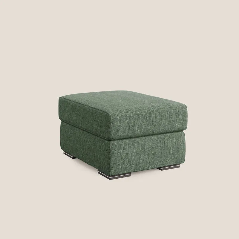 Sun pouf coffre en tissu imperméable doux entrelacé T06 vert
