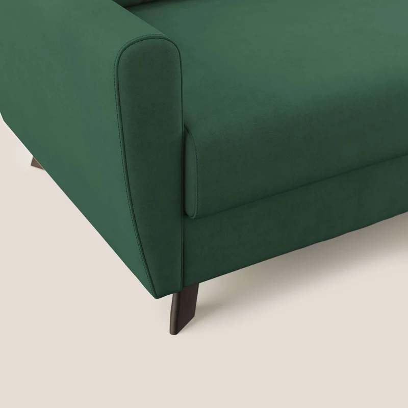 Callisto Canapé lit convertible en tissu doux imperméable T02 vert