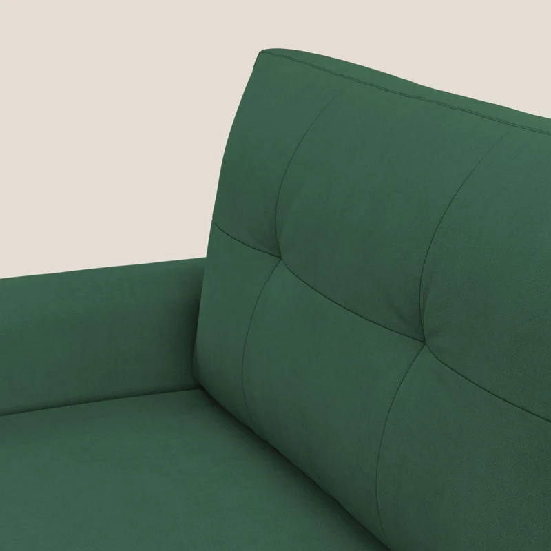 Callisto Canapé lit convertible en tissu doux imperméable T02 vert