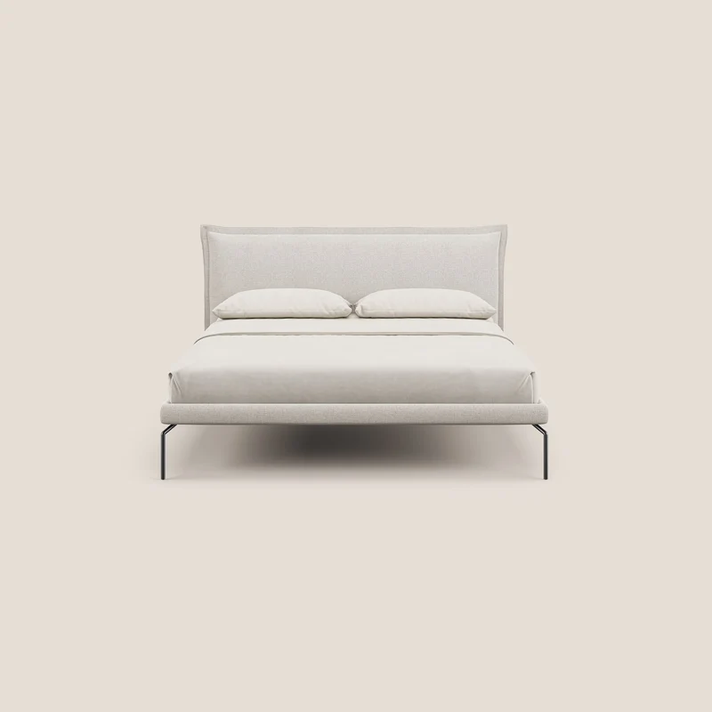 Eric lit rembourré au design minimaliste en tissu imperméable T14 crème