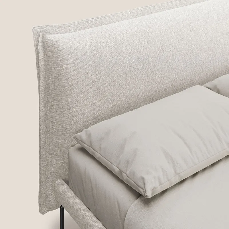 Eric lit rembourré au design minimaliste en tissu imperméable T14 crème
