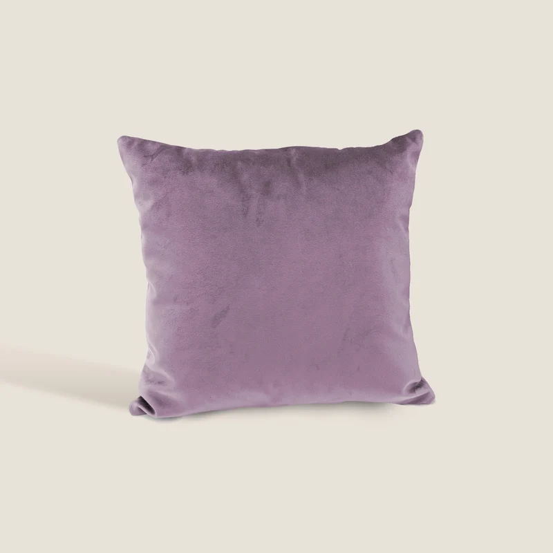 Velluto coussins carrés en velours imperméable lilas