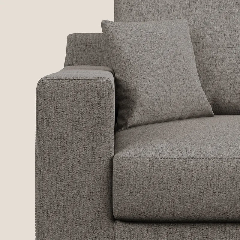 Michael Canapé en tissu imperméable antitache T03 taupe