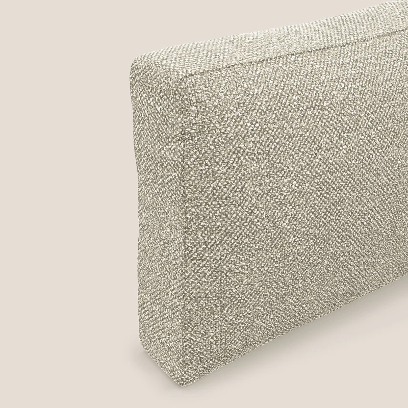 Nettuno coussin de dossier realisé en tissu bouclè imperméable T07 beige