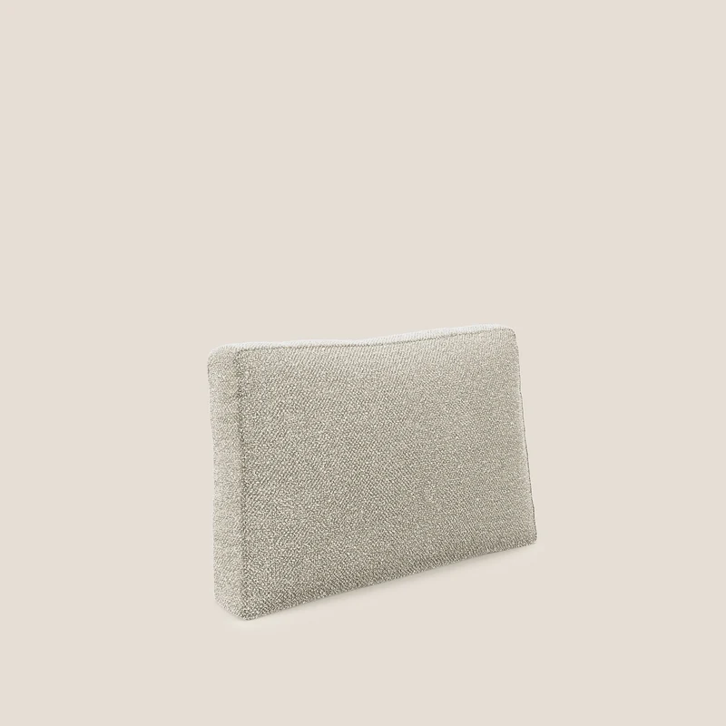 Nettuno coussin de dossier realisé en tissu bouclè imperméable T07 beige