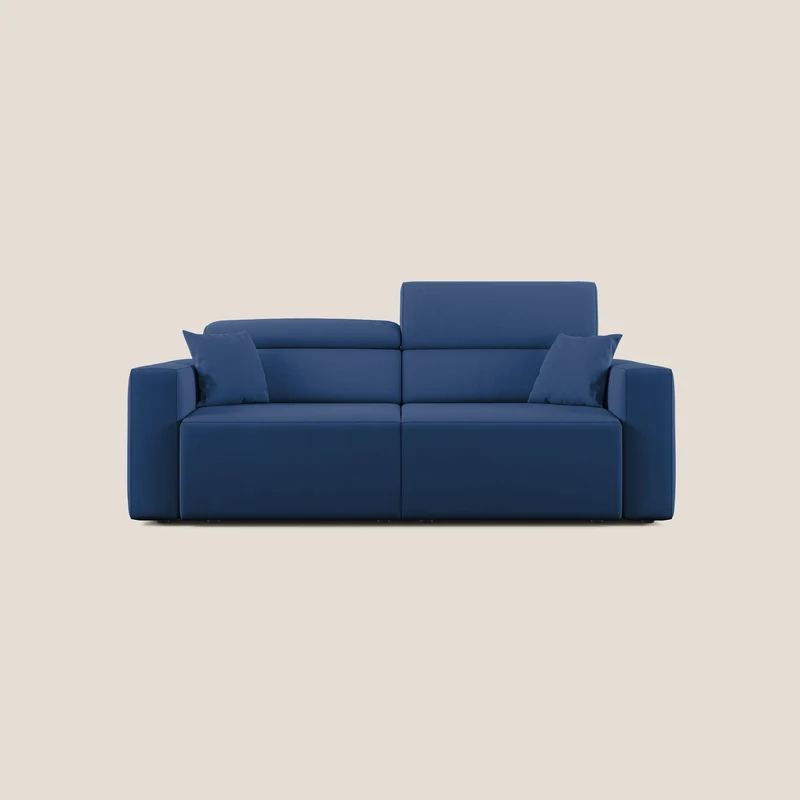 Orwell canapé avec assise extractible en microfibre détachable T11 bleu