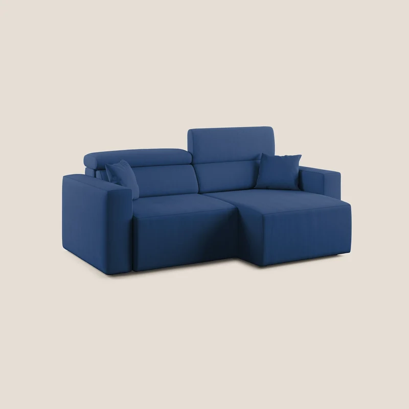Orwell canapé avec assise extractible en microfibre détachable T11 bleu