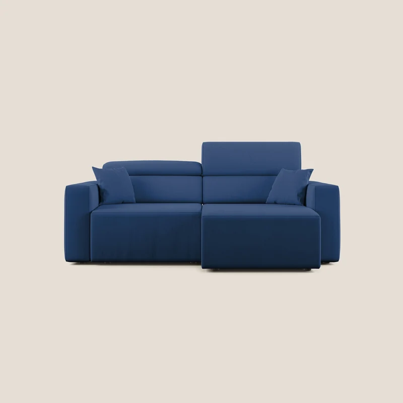 Orwell canapé avec assise extractible en microfibre détachable T11 bleu