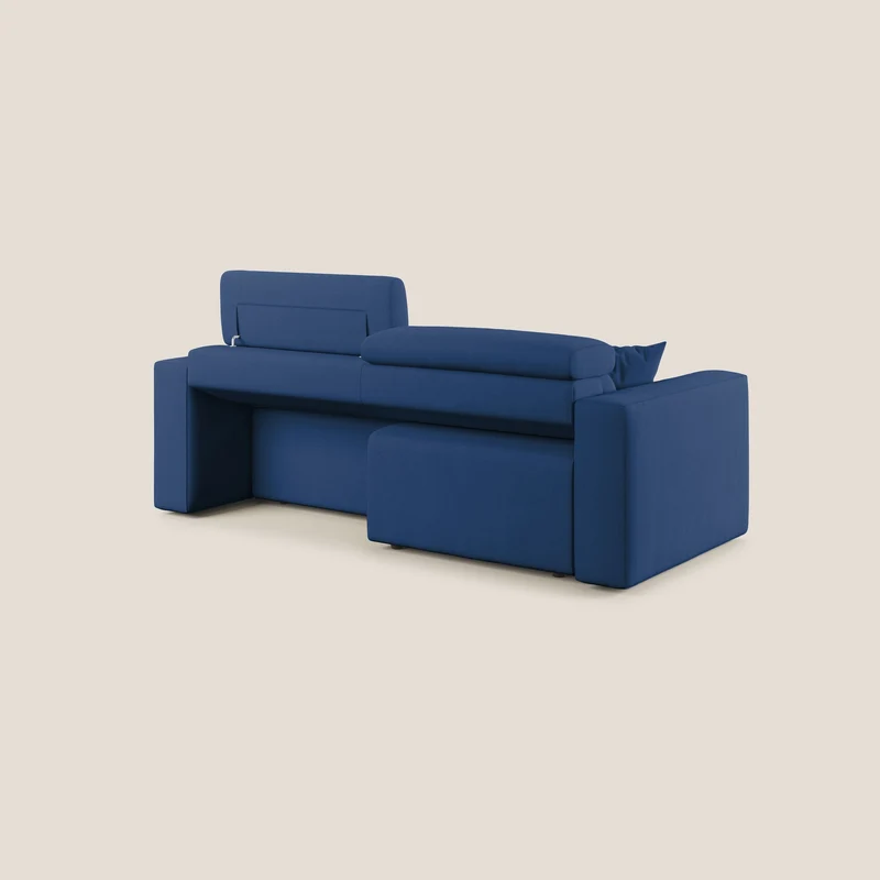 Orwell canapé avec assise extractible en microfibre détachable T11 bleu