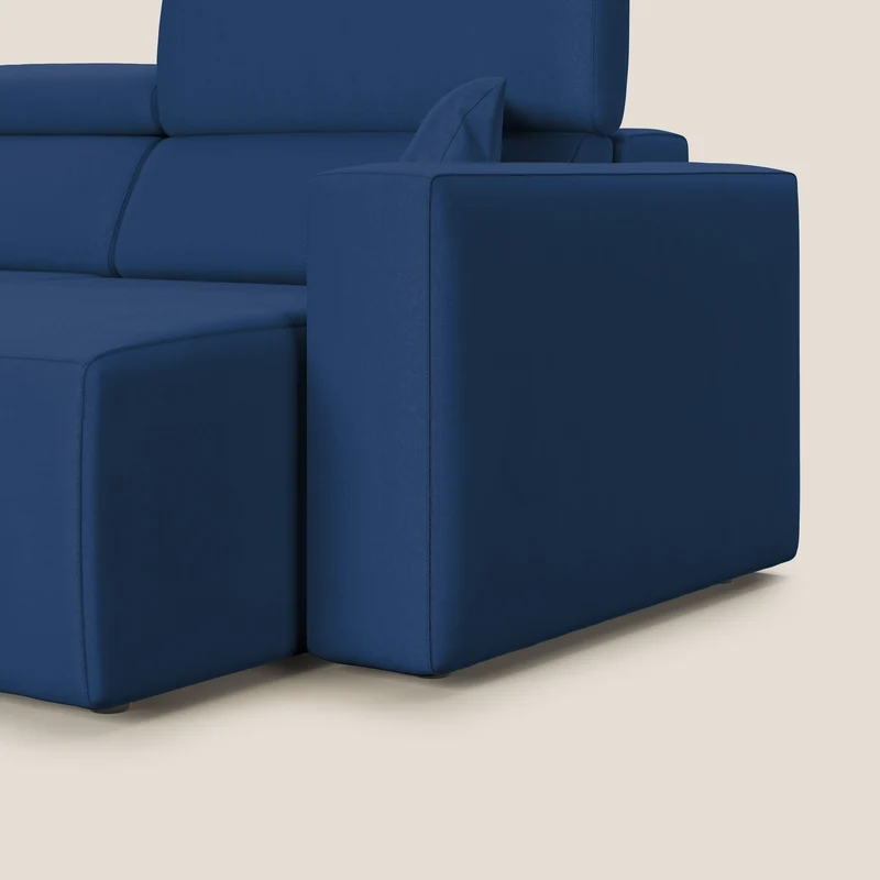 Orwell canapé avec assise extractible en microfibre détachable T11 bleu