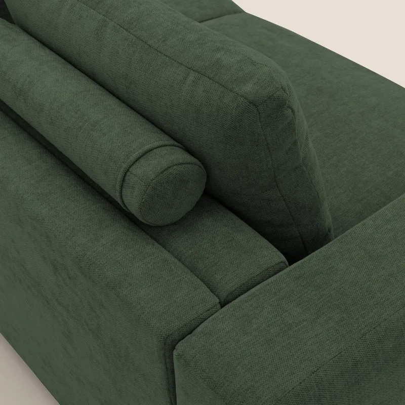 Freia Canapé convertible minimaliste matelas h15cm aux dossiers moelleux en tissu imperméable T14 vert