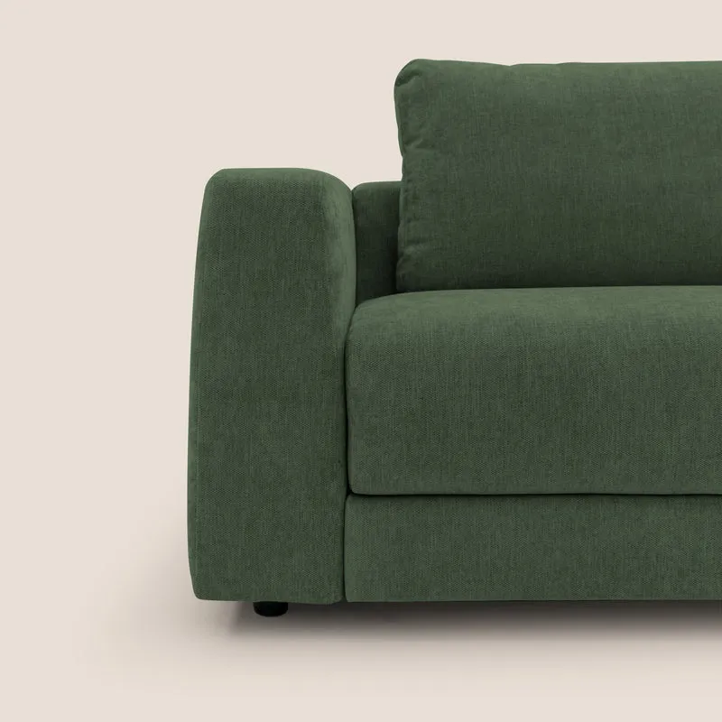 Freia Canapé convertible minimaliste matelas h15cm aux dossiers moelleux en tissu imperméable T14 vert