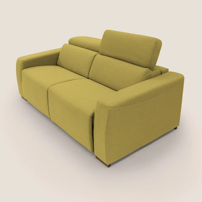 Poseidon canapé lit convertible + RELAX électrique en tissu imperméable détachable T05 jaune