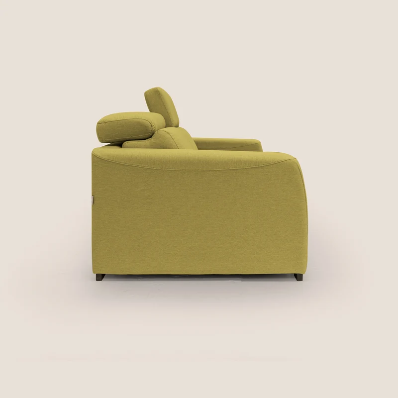 Poseidon canapé lit convertible + RELAX électrique en tissu imperméable détachable T05 jaune