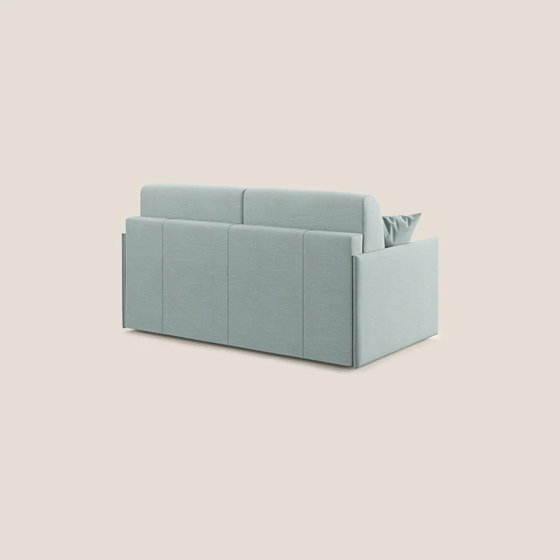 Evans canapé lit convertible en tissu recyclé bleu ciel