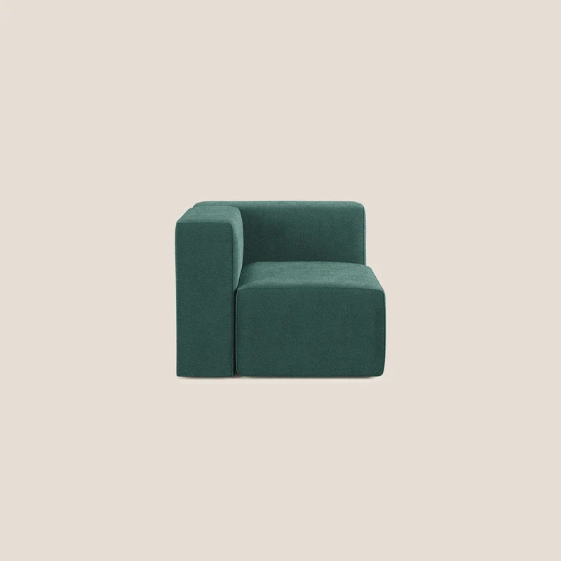 Nettuno module d'angle/latéral en bouclette douce T07 vert