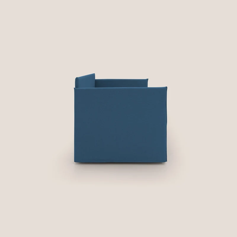 Brenta Canapé duplex avec lits jumeaux et tissu effet coton imperméable T13 bleu