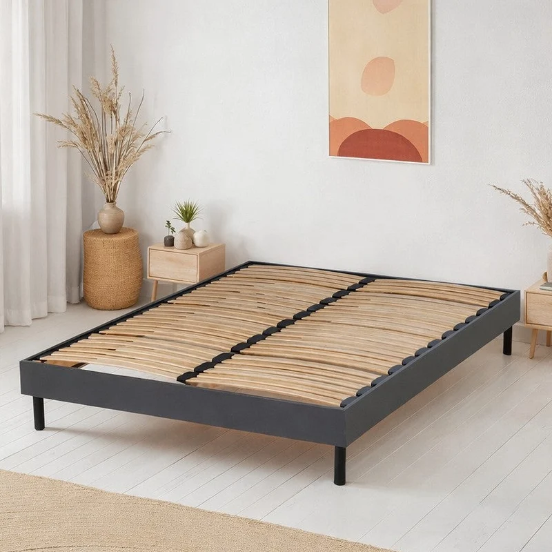 Sommier en kit bois Made in France - Bois, Blanc ou Gris