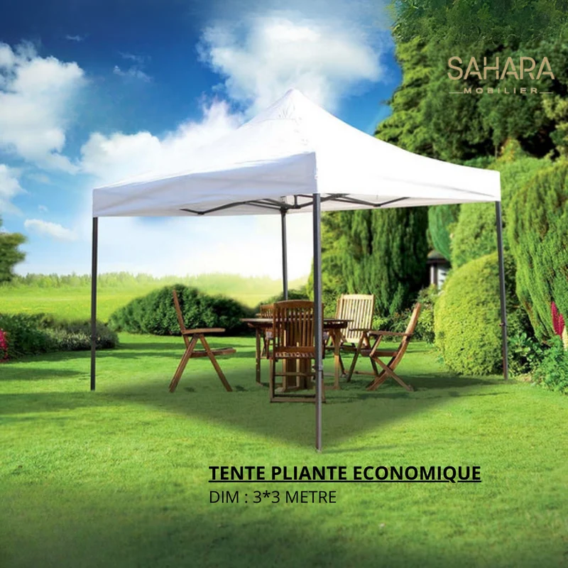 Pack Tente Pliante + Table Pliante 150cm + 8 chaises Pliante Réf B3664