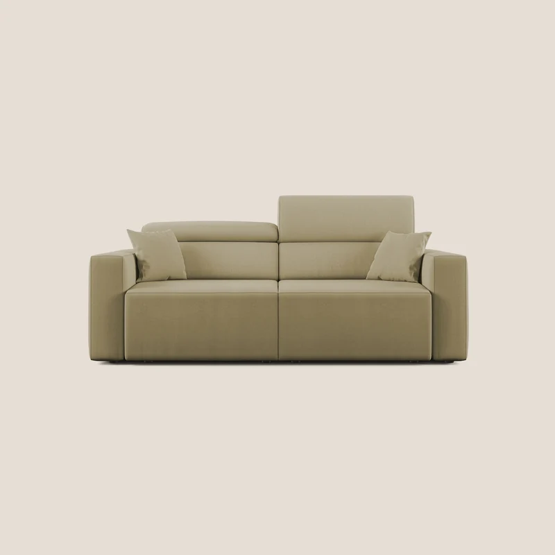 Orwell canapé avec assise extractible en microfibre détachable T11 beige