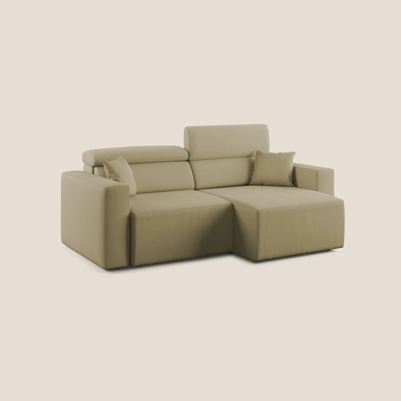 Orwell canapé avec assise extractible en microfibre détachable T11 beige