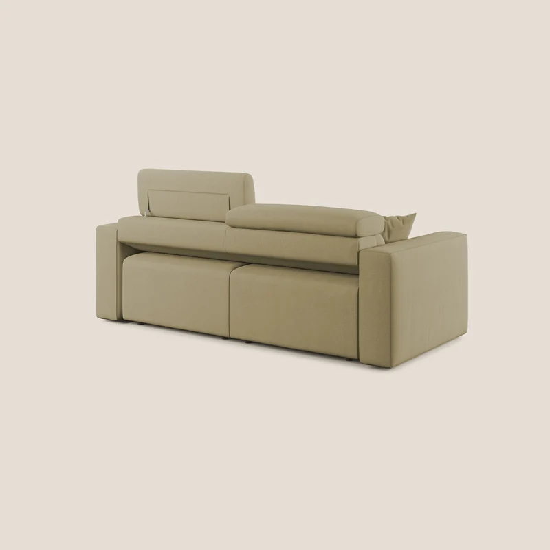 Orwell canapé avec assise extractible en microfibre détachable T11 beige