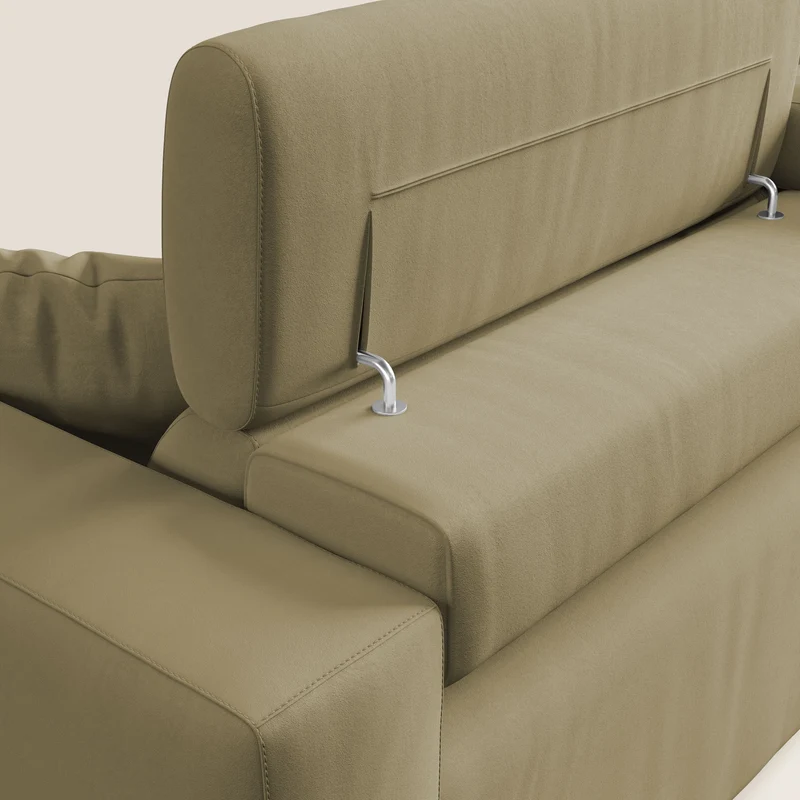 Orwell canapé avec assise extractible en microfibre détachable T11 beige