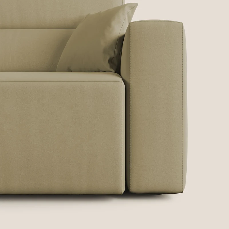 Orwell canapé avec assise extractible en microfibre détachable T11 beige
