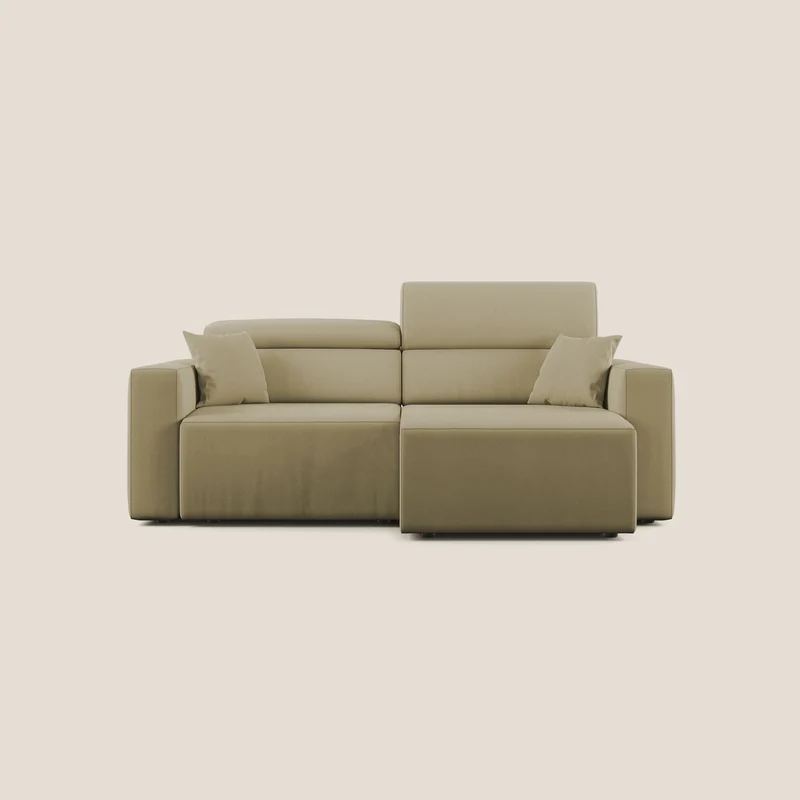 Orwell canapé avec assise extractible en microfibre détachable T11 beige