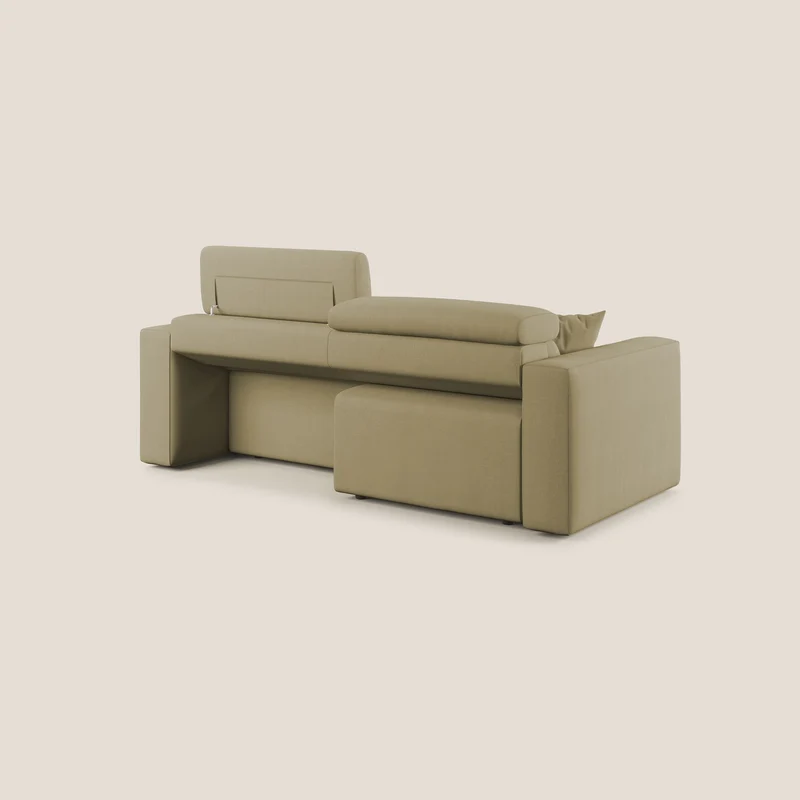 Orwell canapé avec assise extractible en microfibre détachable T11 beige