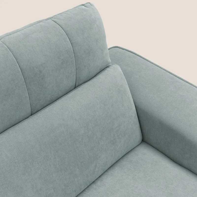 Clark Canapé d'angle avec option relax électrique en tissu imperméable et détachable T17 vert d'eau