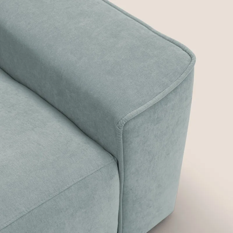 Clark Canapé d'angle avec option relax électrique en tissu imperméable et détachable T17 vert d'eau