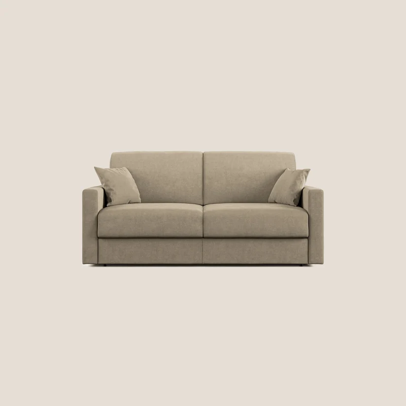 Chris canapé convertible en microfibre détachable T11 Taupe