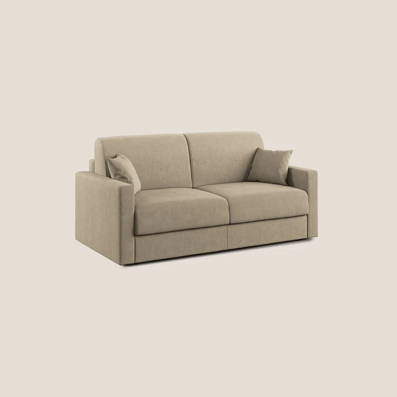 Chris canapé convertible en microfibre détachable T11 Taupe
