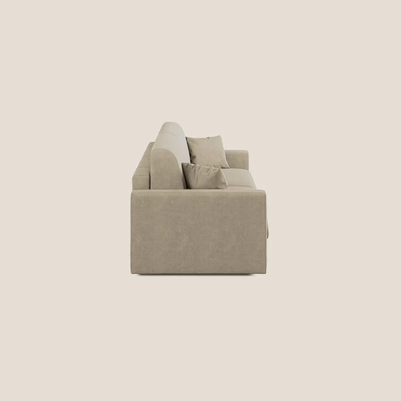 Chris canapé convertible en microfibre détachable T11 Taupe