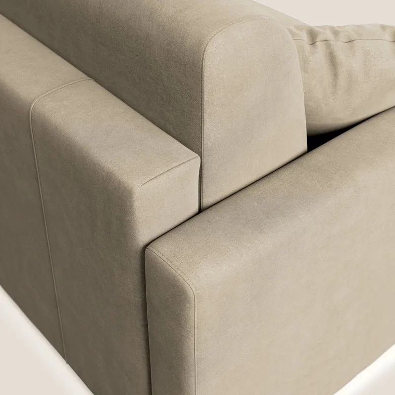 Chris canapé convertible en microfibre détachable T11 Taupe