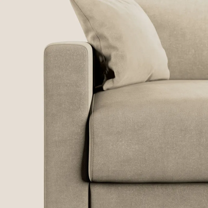 Chris canapé convertible en microfibre détachable T11 Taupe