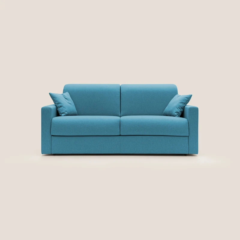 Chris Canapé convertible en tissu imperméable T13 bleu ciel