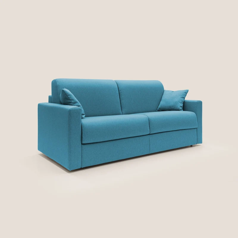 Chris Canapé convertible en tissu imperméable T13 bleu ciel