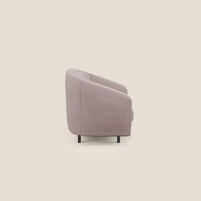 Pandora Fauteuil en tissu doux imperméable T02 rose