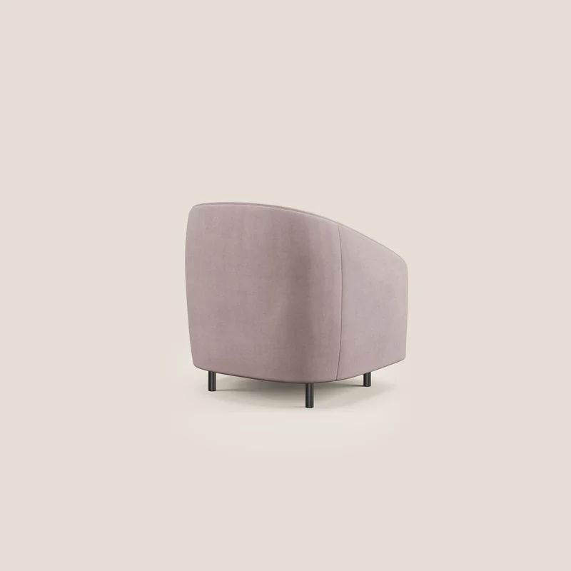 Pandora Fauteuil en tissu doux imperméable T02 rose