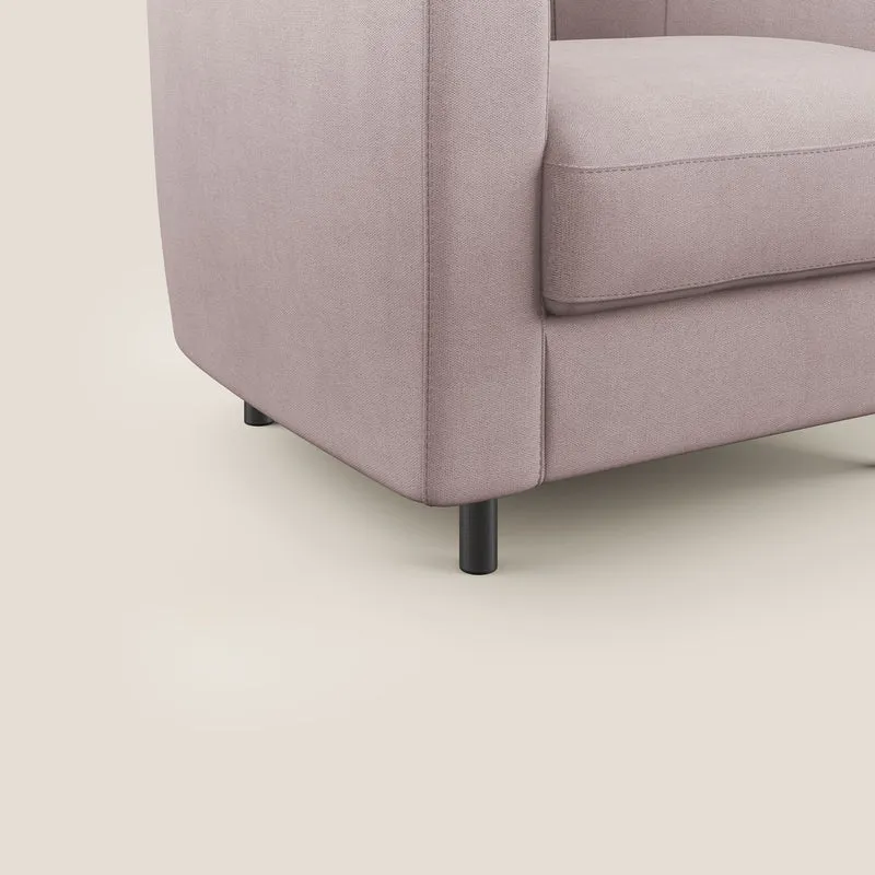 Pandora Fauteuil en tissu doux imperméable T02 rose