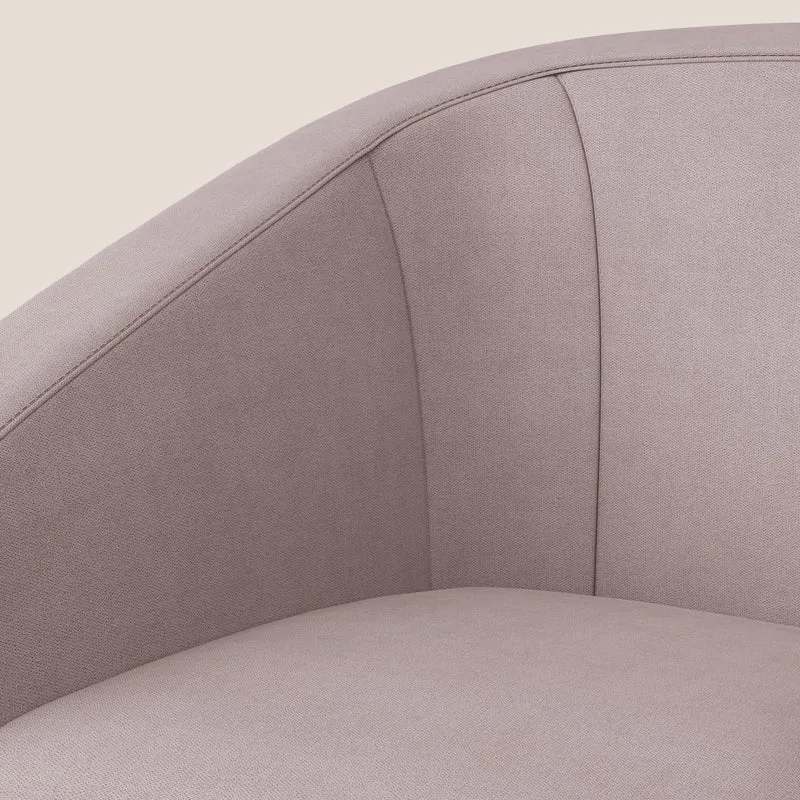 Pandora Fauteuil en tissu doux imperméable T02 rose