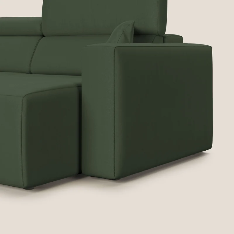 Orwell canapé avec assise extractible en microfibre détachable T11 vert